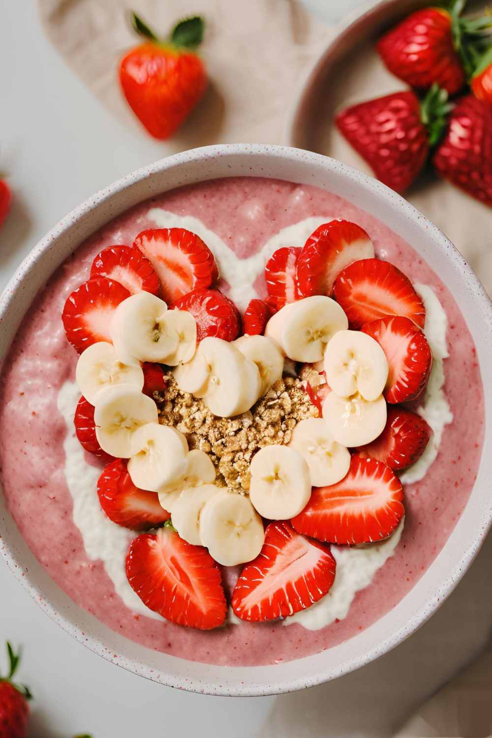 Pinke Valentins Smoothie Bowl