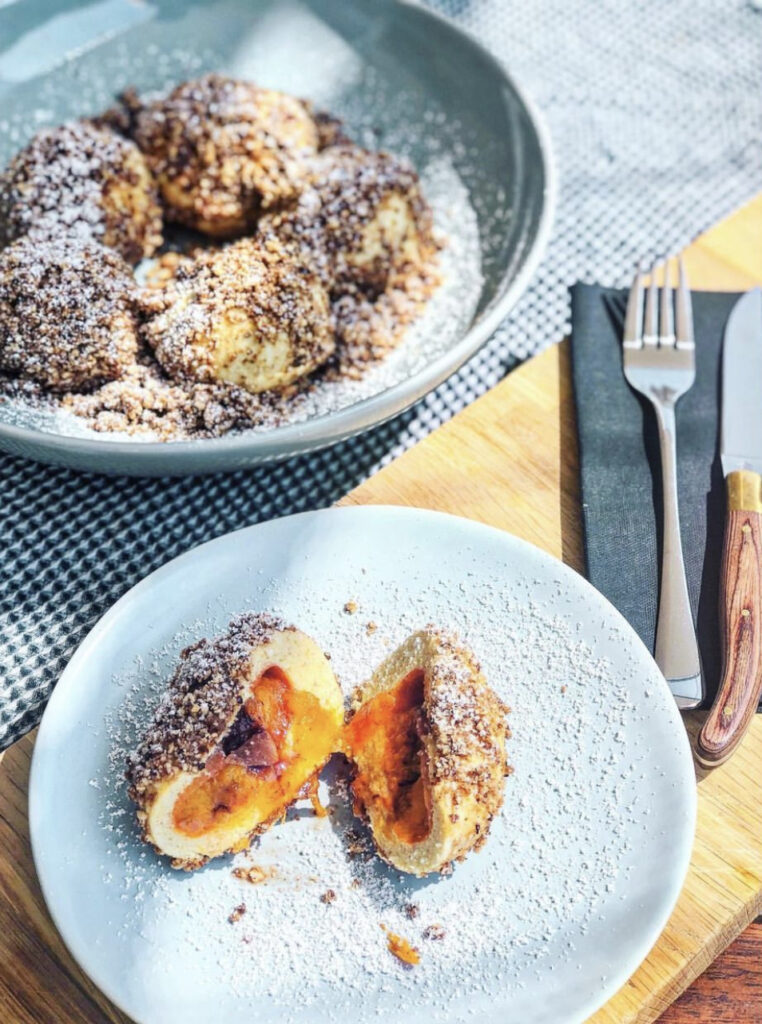 glutenfreie Marillen Schoko Knödel