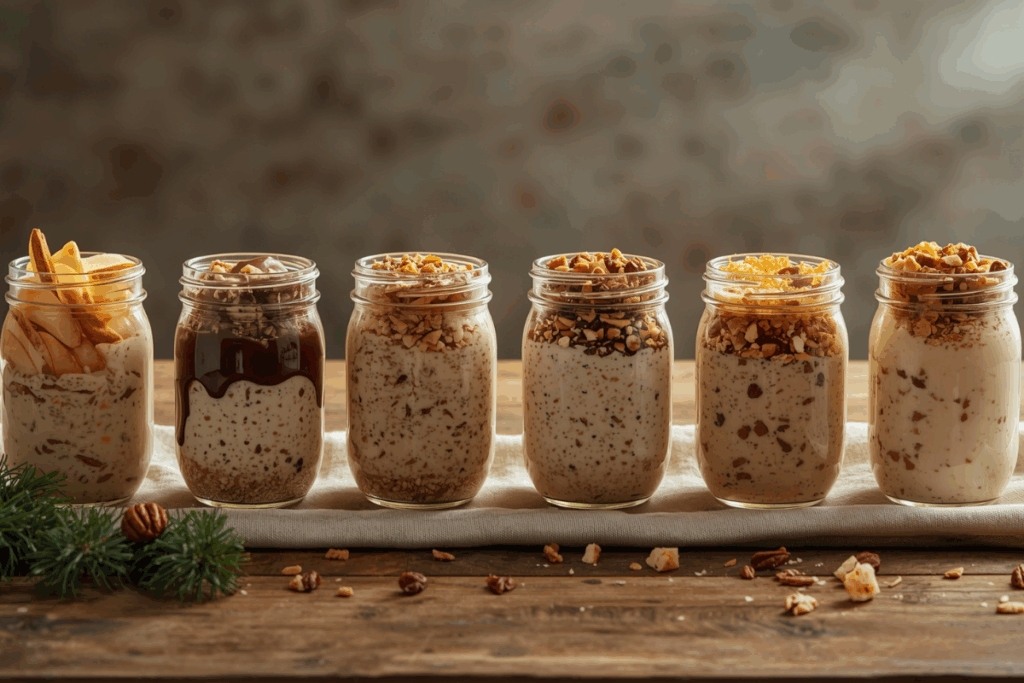5 Weihnachtliche Overnight Oats