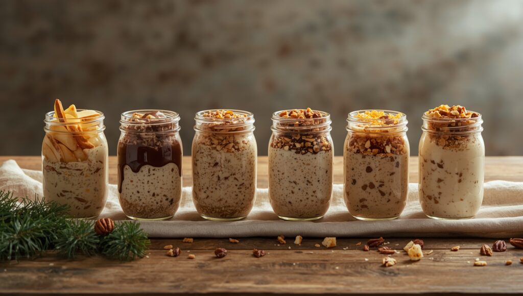 5 Weihnachtliche Overnight Oats